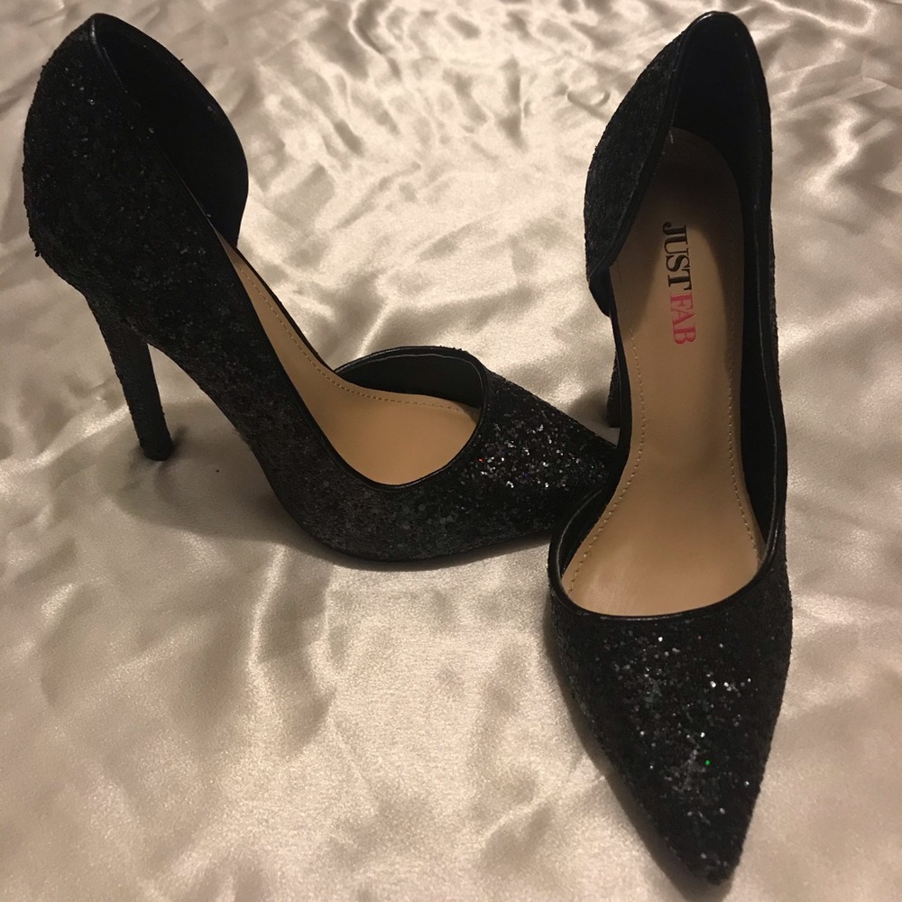 Black sparkly heels - Picture 3 of 5